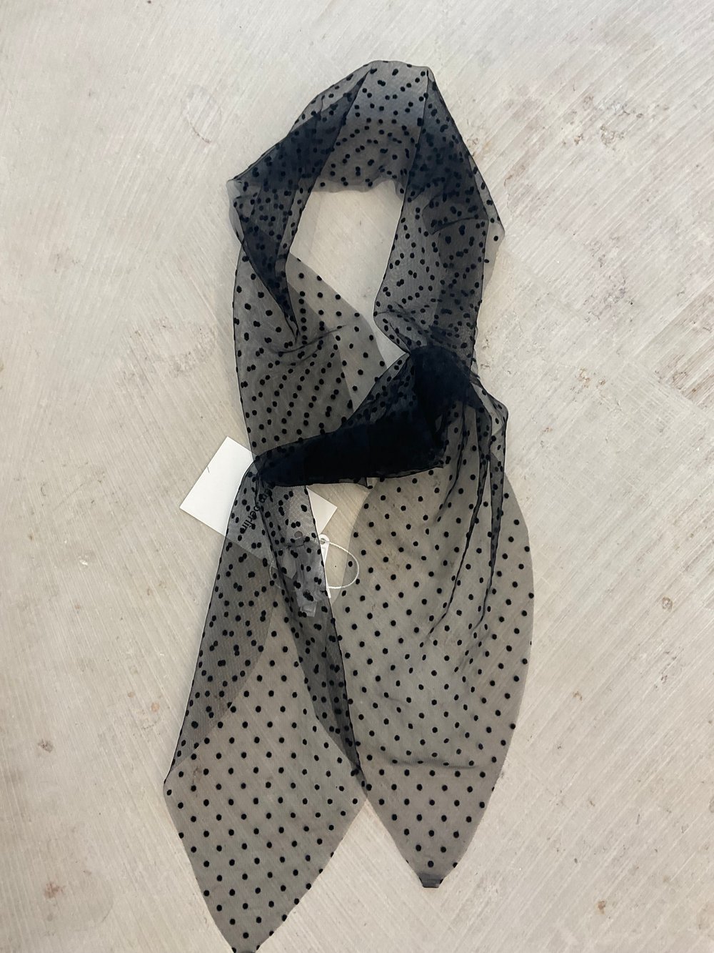 Tulle triangle head scarf