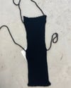 Backless black mohair top 