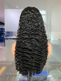 Image 4 of 100% Human Hair 16”Burmese Curly HD Lace Front Wig
