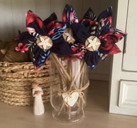 Image 1 of Memory Flowers custom created from a skirt and blouse