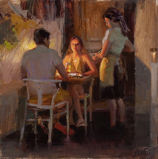 Image of RENDEZVOUS, OIL ON CANVAS PAINTING