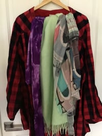 Image 2 of Memory Flowers custom created from precious scarves and a shirt