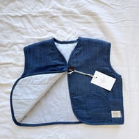 Image 3 of PADDED DENIM REVERSIBLE VEST