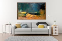 Image 3 of Original Canvas - Harvest Swallows - 60" x 36"