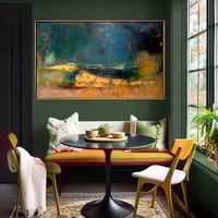 Image 6 of Original Canvas - Harvest Swallows - 60" x 36"