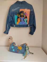 Image 4 of CHAQUETA CROP DENIM  TROPICAL SOUL