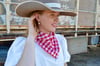 Hot Red gingham scarf 🌶️