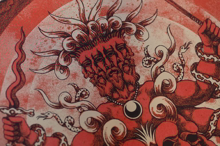 DVNE + Pothamus // Screenprinted Gig poster Image 2