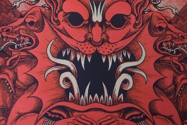 DVNE + Pothamus // Screenprinted Gig poster Image 3