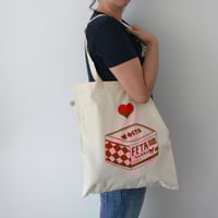 Image 1 of Love Feta Tote Bag - SECONDS