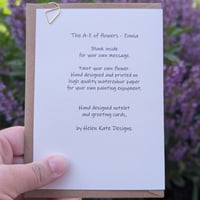 Image 3 of Paint your own greeting card - Zinnia