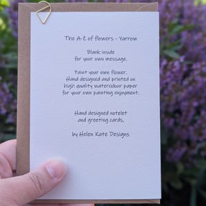 Image of Paint your own greeting card - Yarrow