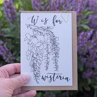 Image 2 of Paint your own greeting card - Wisteria