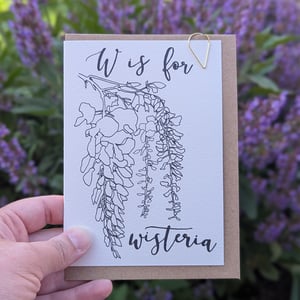 Image of Paint your own greeting card - Wisteria