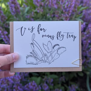 Image of Paint your own greeting card - Venus fly trap