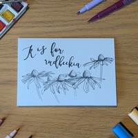 Image 1 of Paint your own greeting card - Rudbeckia