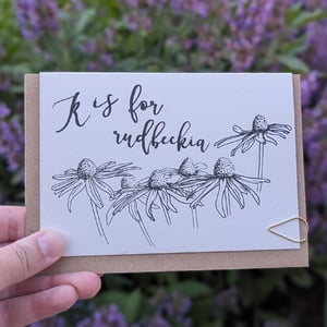 Image of Paint your own greeting card - Rudbeckia