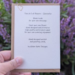 Image of Paint your own greeting card - Quesnelia