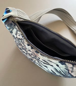 Image of Lichen + jay feather, mini canvas crossbody sling bag