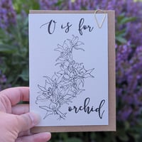 Image 2 of Paint your own greeting card - Orchid