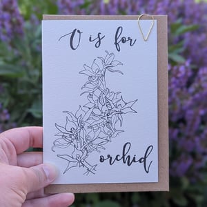 Image of Paint your own greeting card - Orchid