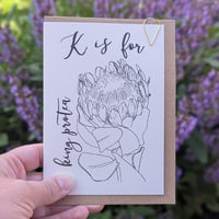 Image 2 of Paint your own greeting card - King Protea