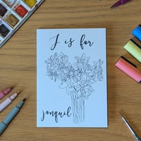 Image 1 of Paint your own greeting card - Jonquil