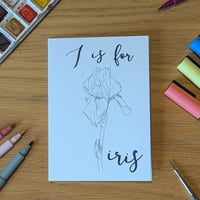 Image 1 of Paint your own greeting card - Iris