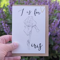 Image 2 of Paint your own greeting card - Iris
