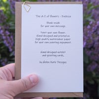Image 2 of Paint your own greeting card - Fuchsia