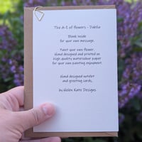 Image 3 of Paint your own greeting card - Dahlia