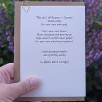 Image 2 of Paint your own greeting card - Cosmos