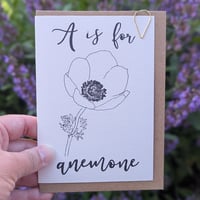 Image 3 of Paint your own greeting card - Anemone