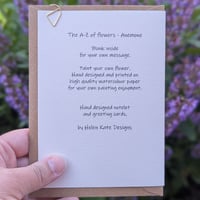 Image 2 of Paint your own greeting card - Anemone