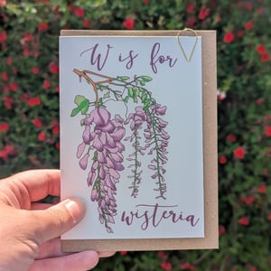 Image of Wisteria greeting card