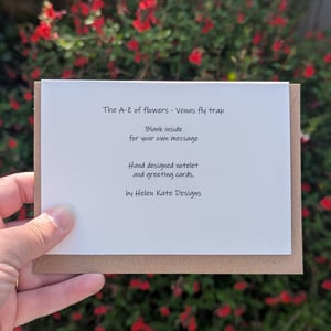 Image of Venus fly trap greeting card