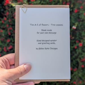 Image of Tree peonies greeting card