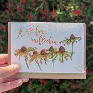 Image of Rudbeckia greeting card