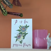 Image 1 of Passion flower greeting card