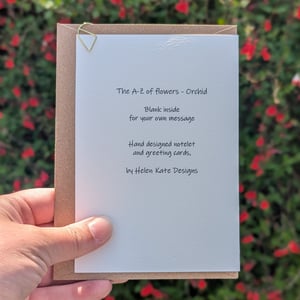 Image of Orchid greeting card