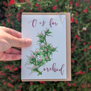 Image of Orchid greeting card