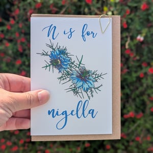 Image of Nigella greeting card