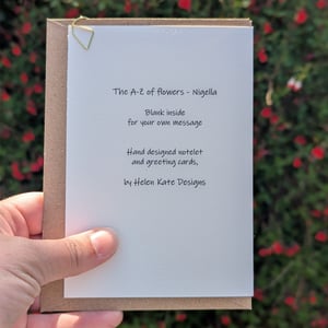 Image of Nigella greeting card