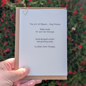 Image of King protea greeting card