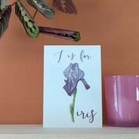 Image 1 of Iris greeting card