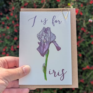 Image of Iris greeting card