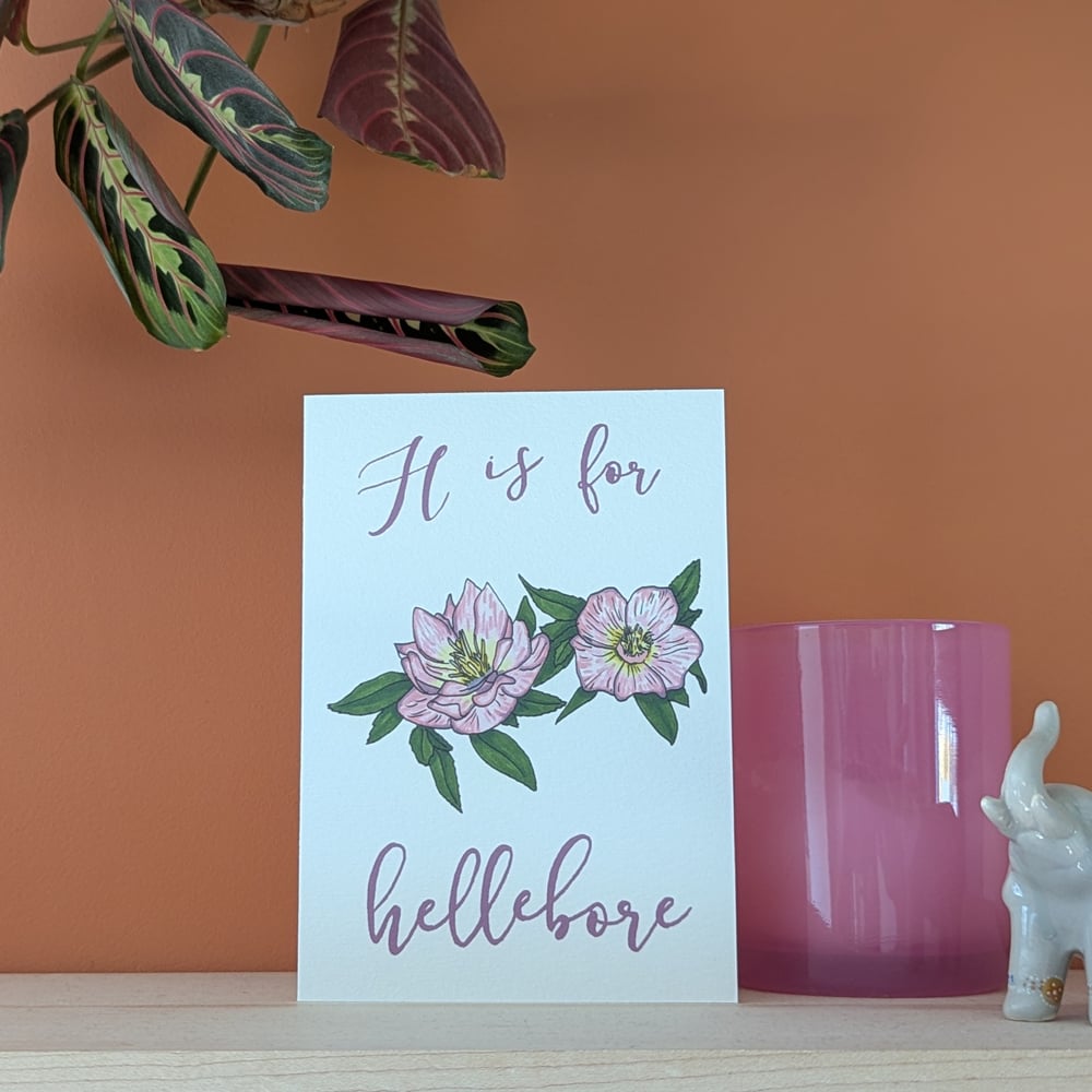Image of Hellebore greeting card