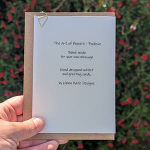 Image of Fuchsia greeting card