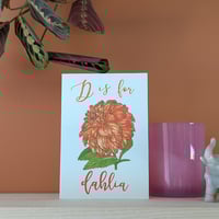 Image 1 of Dahlia greeting card