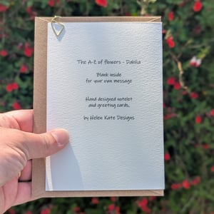 Image of Dahlia greeting card